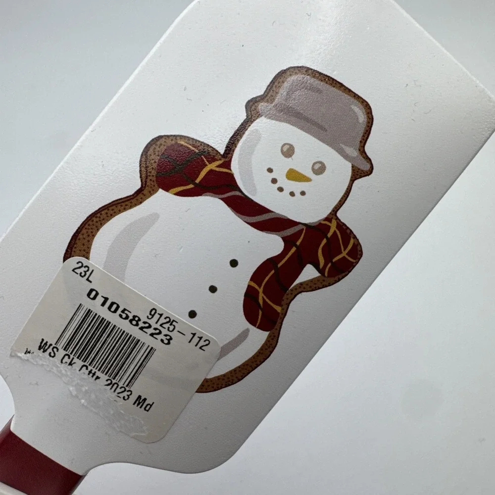 Williams Sonoma Snowman Logo Spatula + Cookie Cutter‎ Christmas Gift Set Winter